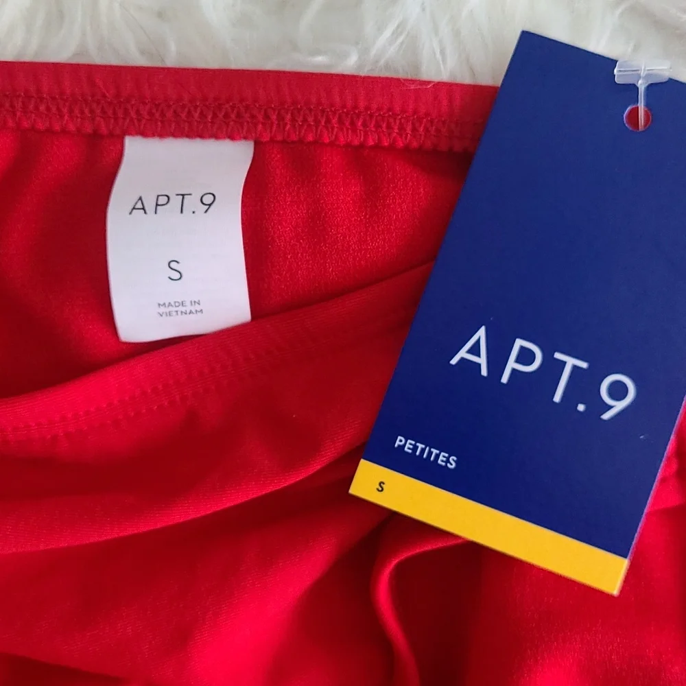 Apt.9  Hipster Swim Bottom  NWT.        Size Small.   Red - Picture 3 of 6